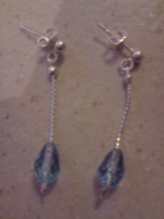 Parrure papillon. Boucles d'oreilles. Vendu pour un mariage.