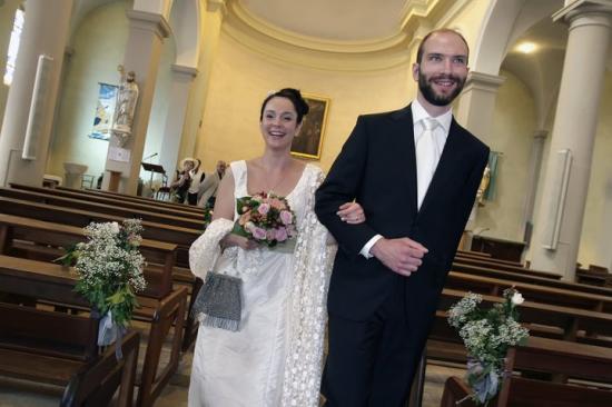 La robe de mariée de Cécile.