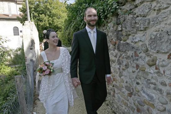 La robe de mariée de Cécile.