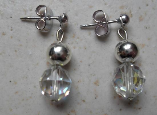 Boucles pendantes cristal de swarovski