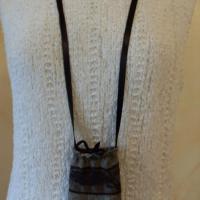 Housse IPHONE marron-dentelle