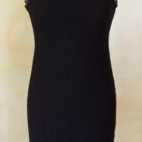robe en voile noire. vue de devant