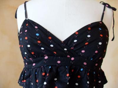 Top Gutz avec volants zoom