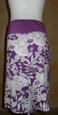Jupe BLISS, violet et imprimé, collection Smash