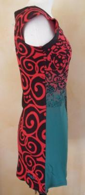 Robe-tunique KAYLEE rouge et verte de Smash.