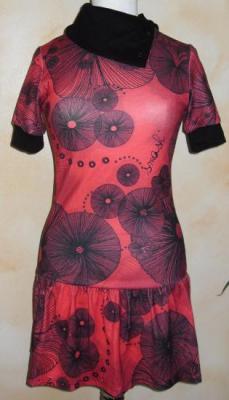 Robe PANCHO, rose et noire de Smash.