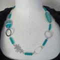 Collier turquoise fleur