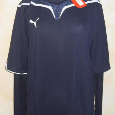 Tee-shirt PUMA, bleu marine et blanc, manches longues, XXL