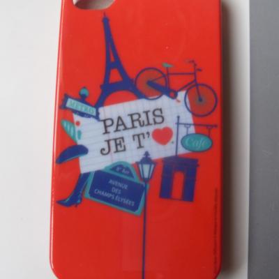 Coque IPHONE 4 et 4S silicone rouge 